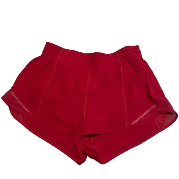 Lululemon Hotty Hot Short Il Dark Red size 10 - Picture 2 of 4
